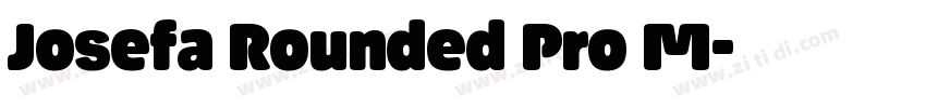 Josefa Rounded Pro M字体转换